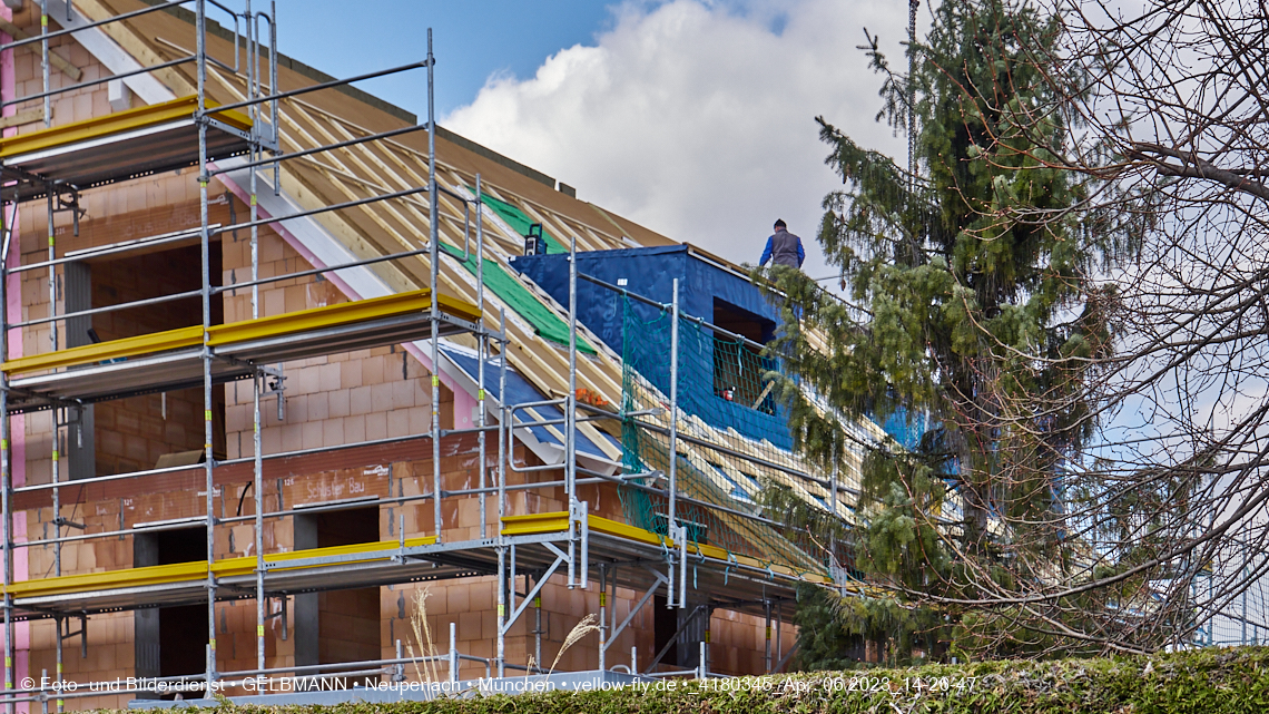 06.04.2023 - Baustelle Niederalmstraße 16 in Neuperlach